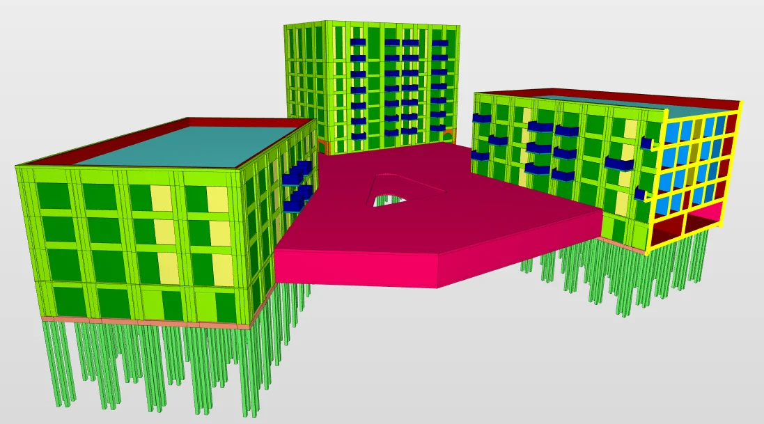 3D IFC-model woningbouwproject, eigen werk van Gijs Derks